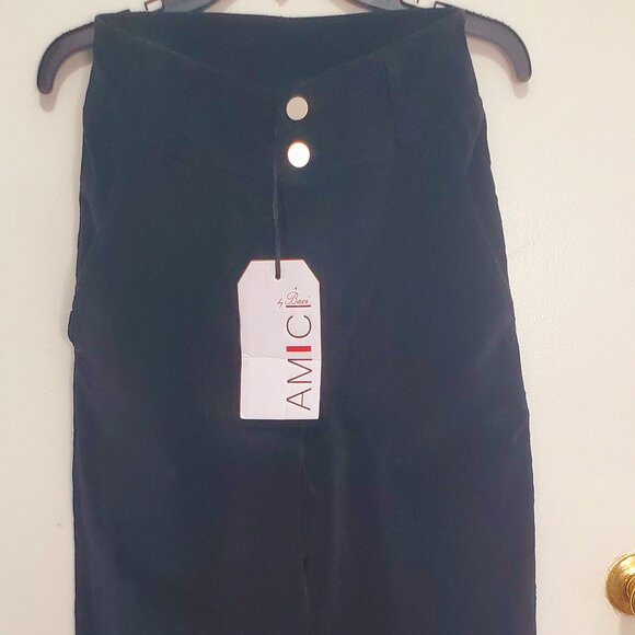 AMIC by Baci- Women "Palazzo Velvet Pants" Designed & Made in Italy- Size: XS - Picture 4 of 13